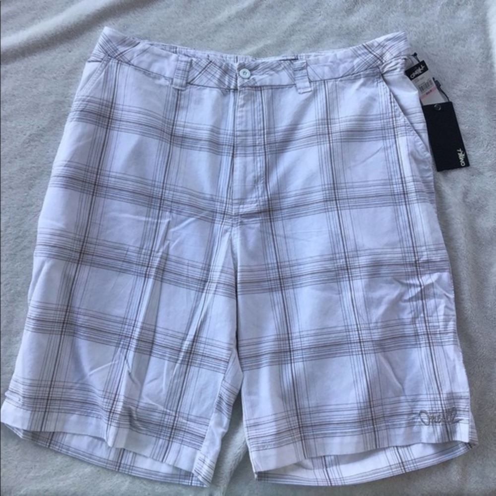 NEW O’Neill men’s white surf side shorts size 40, RN#85773